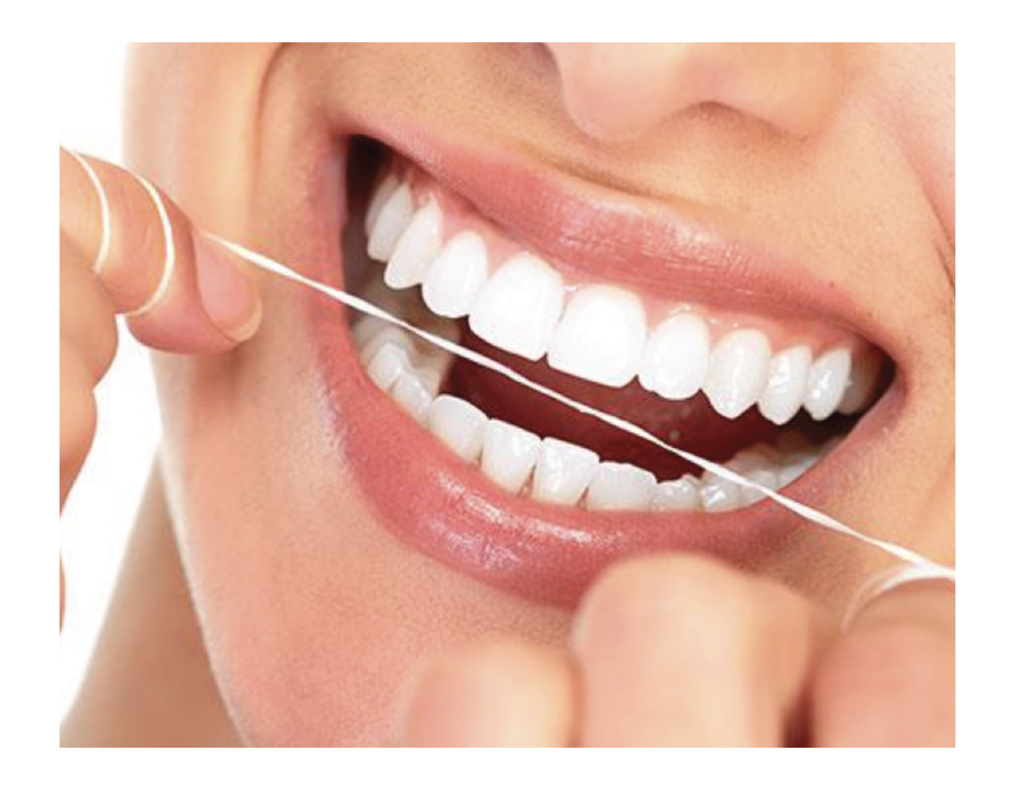 Dental flossing as part of daily oral hygiene